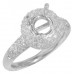 1.40 CT Round Cut Diamond Semi Mount Engagement Ring